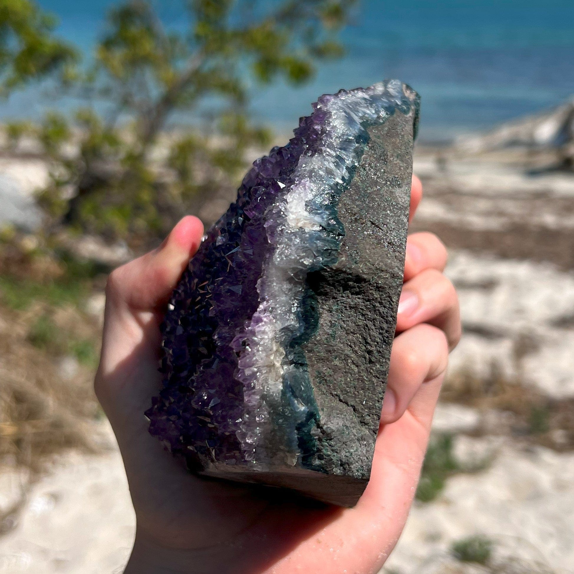 Amethyst Tabletop or Standing Small Sparkle Termination