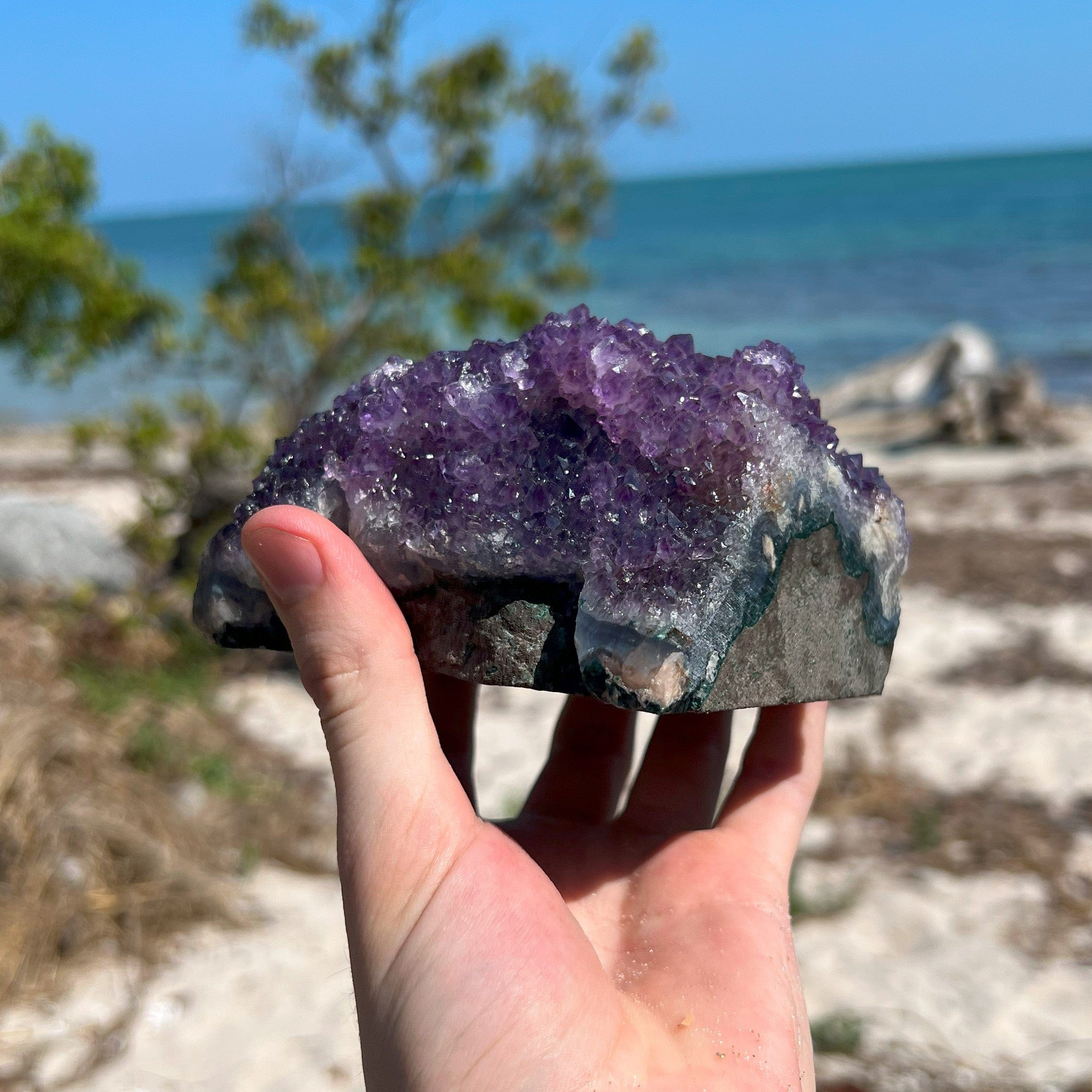 Amethyst Tabletop or Standing Small Sparkle Termination