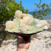 Large Green Heulandite Plate With Stilbite & Clear Aphoplite Formations